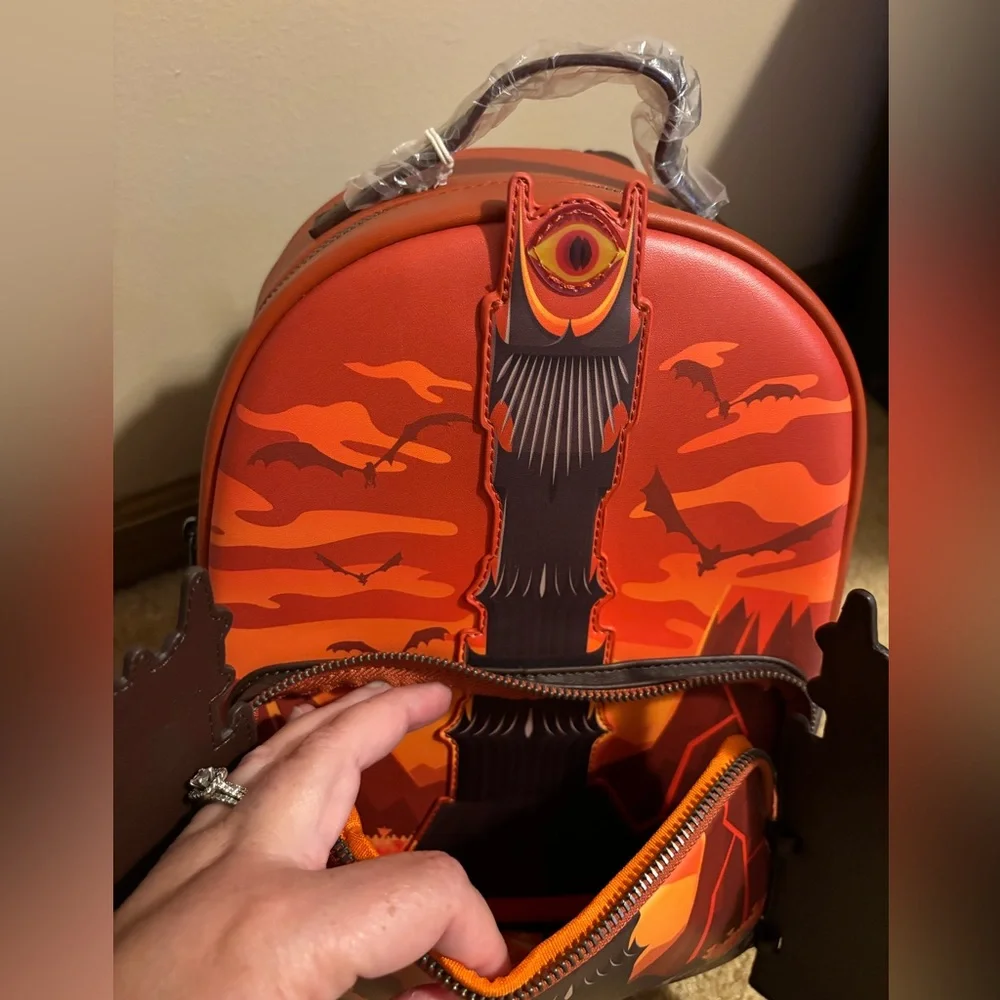 Loungefly Lord of the Rings Black Gates LOTR Exclusive BAM Mini Backpack - Picture 16 of 16